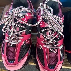 Balenciaga Pink and Black Women's Sneakers